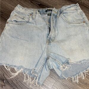 Wild Fable Light Blue Distressed Denim Shorts